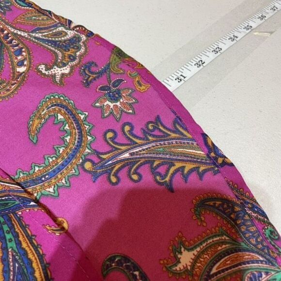 Let It Be Womens Paisley Print Henley Sleeveless Tank Top Multi-Color Size Large - Picture 11 of 11